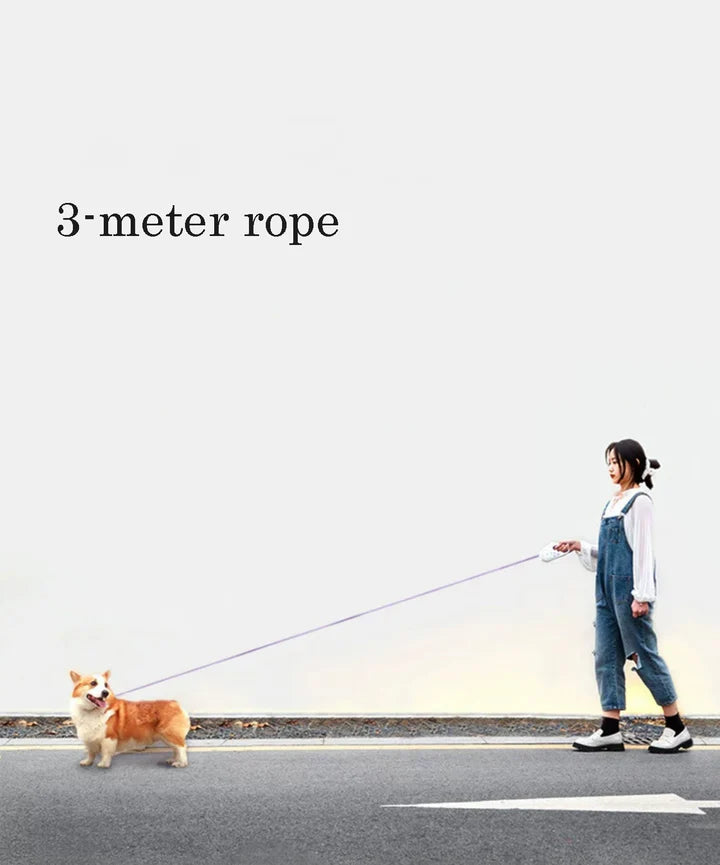 Automatic Retractable Dog Leash and Collar