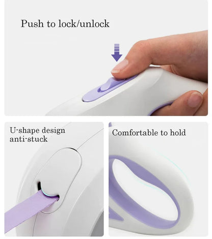 Automatic Retractable Dog Leash and Collar